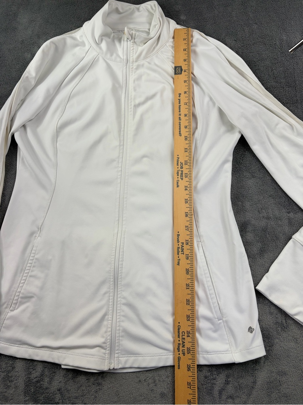 Apana White Lightweight Active Zip Jacket size M - Picture 11 of 16